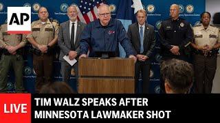 LIVE: Tim Walz speaks after Minnesota lawmaker shot