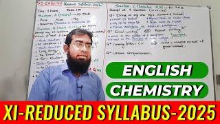 XI Reduced Syllabus Explained (English & Chemistry)