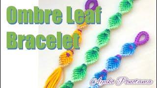 ! Quick & Fun! How to make a (Reversible) Ombre Leaf Bracelet - With Mandala flower technique