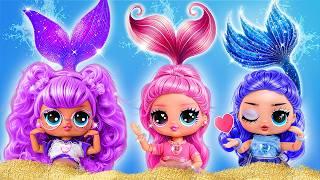 OMG! How to Become a Mermaid? One-Color Challenge – Pink, Purple, or Blue! 32 DIYs