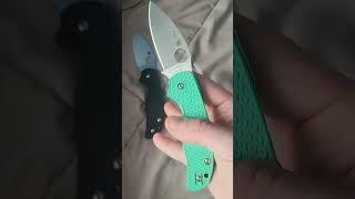 My small but growing Sage 5 collection. The perfect knife for edc! #spyderco #edc #aurora #fyp