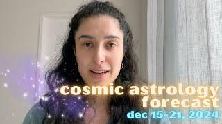 Cosmic Astrology Forecast Dec 15-21, 2024: Full Moon, Solstice, and More!