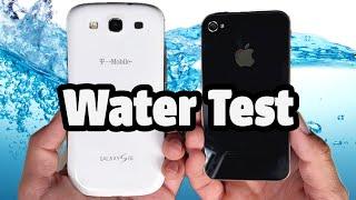 Galaxy vs iPhone Water Test