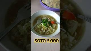 Soto 5.000 Pak cipto sebrang unsiq 2 masuk samping ojek wonoosbo