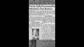 Hal Call and Dr. Blanche Baker on Homosexuality – Earliest Known Radio Broadcast