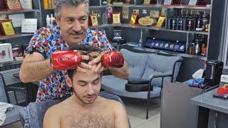 ASMR SKIN CARE AND BEARD SHAVE WITH BARBER MUNUR ONKAN