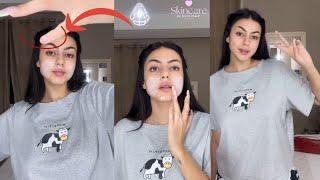 Sarra Cherif Skincare روتين العناية الليلية لبشرة صحية Sarra Cherif Makeup Tutorial سارة الشريف