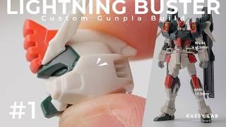 【Making】HGライトニングバスターガンダム #1｜合わせ目消し&プロポーション調整【ガンプラ】