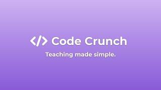 Code Crunch - Sneak Peek #1