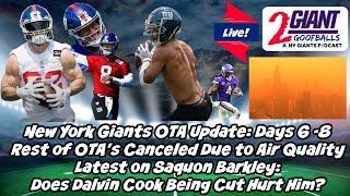 New York Giants OTA Update, Last 2 Canceled, & Latest on Saquon Barkley