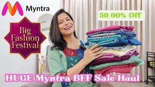 Huge Myntra Big Fashion Festival Sale Haul l Kurtis & Kurta Sets (50-90% Off) Dream Simple