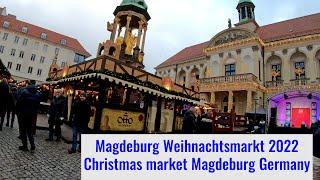 Weihnachtsmarkt Magdeburg 2022 Rundgang / German Christmas market in Magdeburg Tour