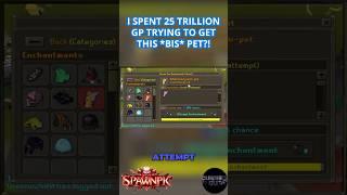 I SPENT 25 TRILLION GP TRYING TO GET THIS *BIS* PET?! #gaming #SpawnPK #rsps #osrs #runescape #spk