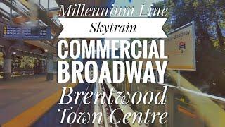 Vancouver Transit - Millennium Line - Commercial-Broadway - Brentwood Town Centre - SkyTrain Station