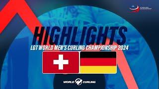 Switzerland  v Germany - LGT World Men's Curling Championship 2024 - Highlights