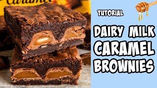 Dairy Milk Caramel Brownies! Recipe tutorial #Shorts