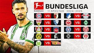 11th matchday - BUNDESLIGA KICKTIPP 2024/2025