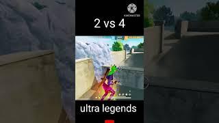 2 vs 4 old legend player full rush#pankaj #gaming#garenafreefire