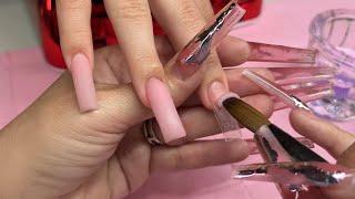 Acrylic Nails Tutorial | French Tip Design