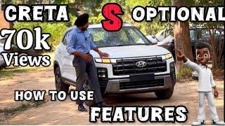 creta s optional 2024 easy way to understand all feature usage  after car delivery