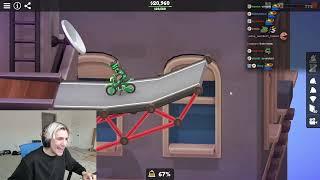 xQc Is Addicted To Poly Bridge 3!