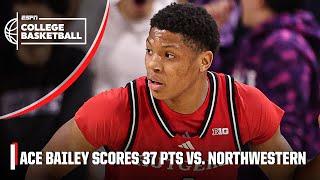 Ace Bailey drops 37 PTS for Rutgers in win vs. Nortwestern | ESPN College Basketball Highlights