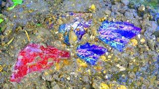 Gem: The boy discovered several precious crystal stones on a piece of land in the mine