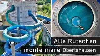 Alle Rutschen im monte mare Obertshausen b. Frankfurt | All Water Slides 4K 2022