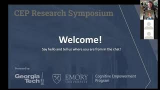 CEP Research Symposium (Part 1 - Opening Plenary)