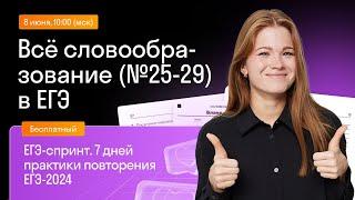 Всё словообразование (№25-29) для ЕГЭ по английскому | Skysmart Exams