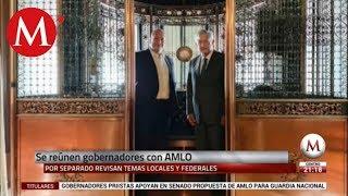 AMLO le da tour a Alfaro en Palacio Nacional