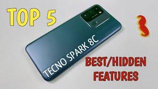 Tecno Spark 8C Top 5 Best/Hidden Features | Tips & Tricks