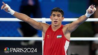 Uzbekistan's welterweight Asadkhuja Muydinkhujaev wins boxing gold at Paris Olympics | NBC Sports