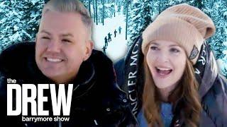 Ross Mathews Surprises Drew Barrymore with a Dog Sledding Adventure in Montana | Drew Barrymore Show