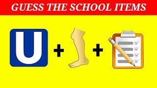 Guess The School Items By Emoji | Emoji Challenge.