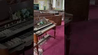 Abandoned church in Detroit destroyed - After vid credit to @true_explores