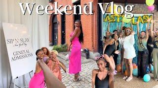 VLOG | My 1st Influencer Event in NYC + Sister's Bachelorette Party & more! | Indy Alexis