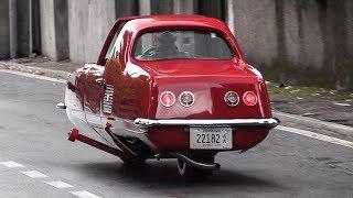 Two-Wheeled, Self-Balancing Gyro-X vehicle from 1967 in action & driving scenes!