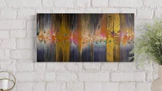 #20 10 x 20 inch canvas Metallic/Iridescent swipe featuring TLP Benevolence/Beautifully Reflective!