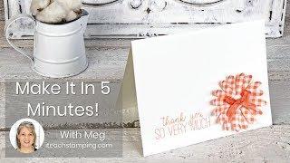 Simple Handmade Card | Make This Simple Handmade Card in MINUTES!