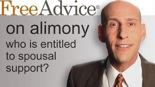 Alimony - Who is Entitled to Spousal Support?