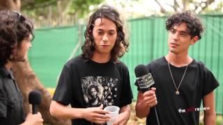 Last Dinosaurs (Brisbane) - Interview at Homebake 2012.