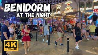  Benidorm Nightlife | Walking Tour in Benidorm, Spain [4K]