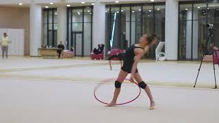 Maria Borisova training w/Alina Kabaeva hoop 2024