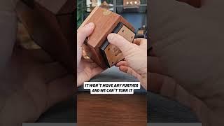 So satisfying to open!!! #puzzle #puzzles #brainteaser #woodworking