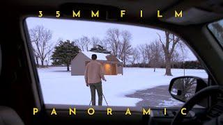 Panoramic Film Photography in the Snow // 35mm in a Medium Format Camera