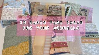 10 basic junk journal page ideas // prototype journal part 3