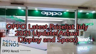 OPPO Latest Pricelist  2021 Update(Actual Display and Specs)