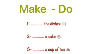 Make vs Do | English Grammar Test