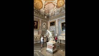 4K Borghese 1st floor Galleries In WIDE ANGLE VERTICAL SHOOTING.  AMAZING!!!- Rome Italy - ECTV